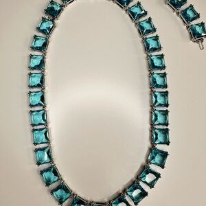 Elegant Blue Gemstone Necklace